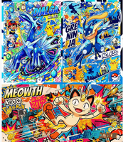 Tarjeta Coleccionable de Fan Art de Doble Cara YS B5, Serie Cosmic Code Lost, Squirtle y Otros Personajes Clásicos, Tarjeta Impresa