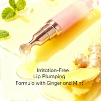 Huile à lèvres repulpante type pression, sensation épicée au gingembre, traitement des lèvres, boost de collagène et peptides, gloss hydratant, marque privée OEM