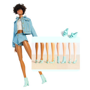 <span class=keywords><strong>Muñeca</strong></span> de Juguete de Plástico en Existencia, Tacones Altos Multicolores, Supermodelo de Moda, Accesorios Usables, Fábrica que Admite Personalización - Product Image 3