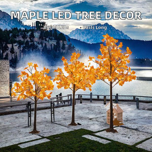 Meilleures ventes : <span class=keywords><strong>Arbre</strong></span> d'érable artificiel en plastique durable avec éclairage LED USB, idéal pour la décoration de Thanksgiving, les cadeaux de mariage et les événements intérieurs. - Product Image 2