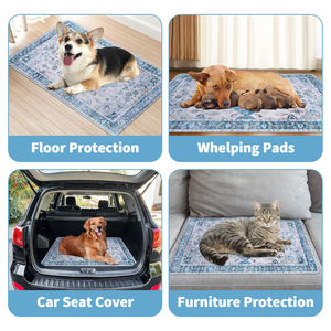 Lot de 2 tapis d'apprentissage réutilisables <span class=keywords><strong>et</strong></span> lavables pour <span class=keywords><strong>chiens</strong></span>, absorbants, antidérapants <span class=keywords><strong>et</strong></span> imperméables, pour <span class=keywords><strong>chiots</strong></span> <span class=keywords><strong>et</strong></span> <span class=keywords><strong>chiens</strong></span>, pour l'entraînement à la propreté <span class=keywords><strong>et</strong></span> la mise bas - Product Image 5