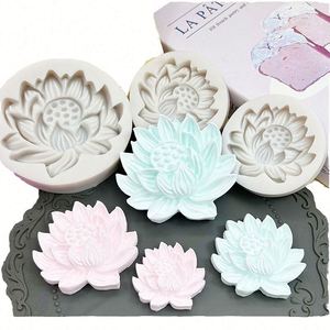 Moule en silicone jetable Ailes d'ange et Fleur de lotus pour chocolat, fondant, résine, plâtre, pierre diffuseur - Product Image 4