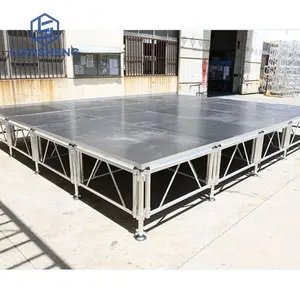 Aluminum Portable Mobile Event Lighting Truss Stage For Stage Equipment Platform