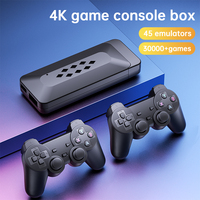 Konsol Game M33 Game Stick 4K HD Mini Retro Portabel untuk TV, Konsol Video Game Nirkabel 2.4G, Mendukung Colokan EU/US untuk Hadiah