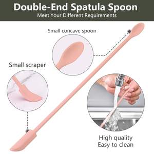 Spatule de pâtisserie en silicone pour cuisine, mélangeur de crème, cuillère à glace et racloir - Product Image 5