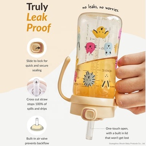 Customize PPSU Baby Straw Cup Spill Proof Toddler Drinking Cup with Handle Baby Water <b>Bottle</b> Training Cup BPA Free - Product Image 4