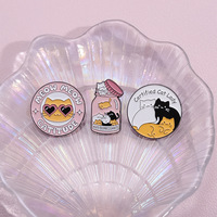 En gros, Broches et badges de revers en métal certifiés pour les amoureuses des chats, épingles en métal à motif de chat mignon de dessin animé, épingles personnalisées en émail souple à l'effigie d'animaux, plaqué bronze
