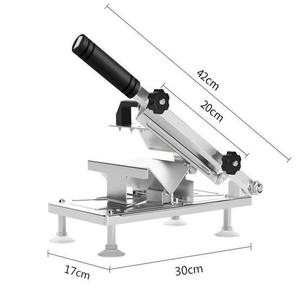 Trancheuse à viande manuelle multifonctionnelle en acier inoxydable pour usage domestique et commercial, coupe-viande pour rouleaux de viande congelée, outil de découpe de viande - Product Image 5