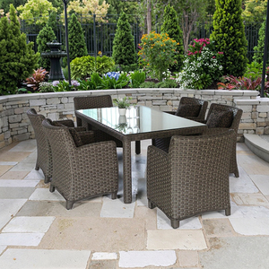 Mejor Patio Jardín Pe Rattan Mesa Color Muebles opcionales China Made Muebles de jardín - Product Image 1