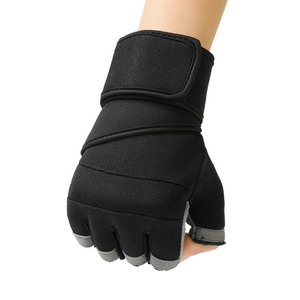 Coexistence Custom Logo Breathable Workout Gym Wholesale Leather Half Finger Fitness Protection <b>Weight</b> Lifting Training <b>Glove</b> - Product Image 5