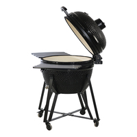 Grande Taille Kamado à Charbon de Bois 25 Pouces en Céramique pour Camping, Barbecue Extérieur, Four Kamado, Fabricant OEM ODM