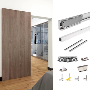 Bánh xe văn phòng theo dõi Bộ dụng cụ cho hệ thống bằng gỗ ẩn ma cơ chế phụ kiện phần cứng vô hình Đường Sắt cửa trượt tự động - Product Image 1