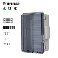 Boîtier de jonction électrique étanche IP67/55 en ABS pour mur/colonne, boîtier pour électronique et instruments avec accessoires d'installation