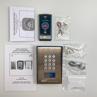 Sistema de Control de Acceso APO DK-2882, Lector de Tarjetas de Acero Inoxidable 13.56MHz MIFARE ISO 14443A, Teclado Plateado
