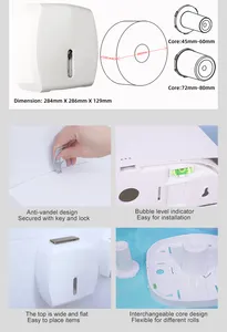 Amerikanischer Toilettenpapierhalter Toilettenpapierrollen-Spender Kunststoff-Papierspender