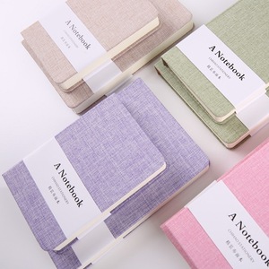 Gran oferta, cuaderno de tela A6B6, hilo personalizado, diario de costura, cuaderno, rejilla, línea en blanco, bolsillo interior, planificador de horarios, cuadernos - Product Image 2
