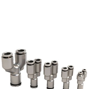 Raccords pneumatiques en cuivre nickelé, raccord rapide pour tuyau d'air, raccord en T, réducteur PY, raccord haute pression résistant à la corrosion - Product Image 1
