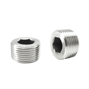 Enchufe hexagonal de acero inoxidable de alta precisión, 304, 316, <span class=keywords><strong>DIN</strong></span>, <span class=keywords><strong>906</strong></span>, tornillos de bloqueo, tubos de rosca - Product Image 2