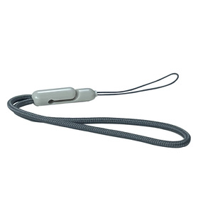 22cm Grey Anti-Lost Mobile Phone Straps with Earphone Pods Keychain MP4 Made of Durable Nylon