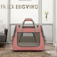 Sac à dos de voyage pour animaux de compagnie, moderne, luxueux, solide, portable, pliable, avec fermeture éclair, en tissu Oxford, écologique, pour chiens et chats