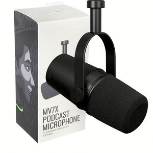 TNH <strong>MV7X</strong> XLR Dynamic Podcast Microphone for Studio Recording Voiceover and Broadcasting - Product Image 1