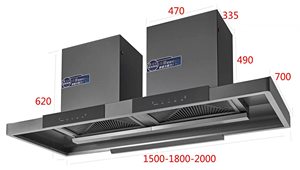 <span class=keywords><strong>Campana</strong></span> <span class=keywords><strong>Extractora</strong></span> Comercial de Acero Inoxidable de 110V, <span class=keywords><strong>Integrada</strong></span>, Bajo Nivel de Ruido, Eficiente Energéticamente, para Cocina Doméstica - Product Image 5