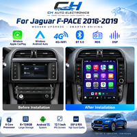 Autoradio Android style Tesla pour Jaguar F-PACE 2016-2019, CarPlay sans fil, Bluetooth, GPS, multimédia