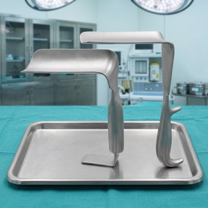 Retractor de vagotomía Weinberg (Joes Hoe) con hoja de 102x165mm de ancho, 8'' Retractor vaginal Doyen de 25.5cm, Instrumento de acero inoxidable - Product Image 3