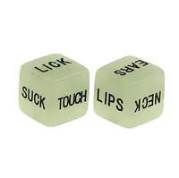 5PCS Noctilucent Funny Sex Dice โรแมนติกรักอารมณ์ขัน Party Gambling เกมสำหรับผู้ใหญ่ Sex Toys เร้าอารมณ์ Craps ท่อคู่