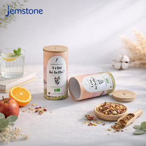 Empaque de Tubo de Papel Kraft Biodegradable y Reciclable Personalizado para Té, Café y Bebidas, Impresión CMYK a Color Personalizada - Product Image 2