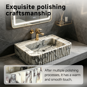Lavabo de Mármol Morado <span class=keywords><strong>Bvlgari</strong></span> para Cocina y Baño, Diseño Moderno, Superficie Pulida, Ecológico, Resistente al Agua - Product Image 4