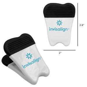 Clip magnetiche per frigo a forma di dente promozionali personalizzate con elenco dettagliato pesante visualizzano elementi di fissaggio in carta su casa e ufficio e insegnamento - Product Image 4