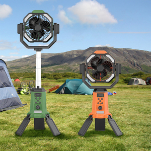 Ventilateur portable solaire sans pales, personnalisable avec logo, pour extérieur, avec lampe torche et quatre vitesses - Product Image 1