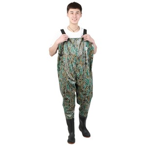 Pantalones de vadeo de camuflaje impermeables para atrapar resistentes a ácidos y álcalis débiles, base de tendón de res engrosada y duradera - Product Image 4