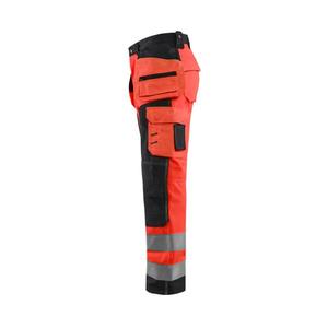 BLAKLADER - 156725175599D116 Pantalon d'artisan Softshell haute visibilité Rouge/Noir-EAN 7330509406441 HI-VIS WORKWEAR - Product Image 5