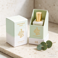 Boîte cadeau de luxe personnalisée et recyclable pour sérum cosmétique et soins de la peau, avec insert en éponge, gaufrage du logo, pelliculage mat, certifiée
