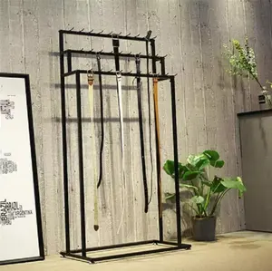 Espositore da Terra in Metallo per Negozio di <span class=keywords><strong>Abbigliamento</strong></span> Boutique, per Cinture in Vera Pelle da <span class=keywords><strong>Uomo</strong></span>, Cravatte in Seta, Accessori e Ganci Appendiabiti - Product Image 1