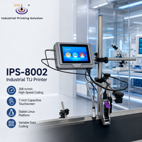 Imprimante thermique à jet d'encre à écran tactile de 7 pouces haute vitesse IPS-8002 208 m/min pour les lignes d'emballage de codes QR et de dates