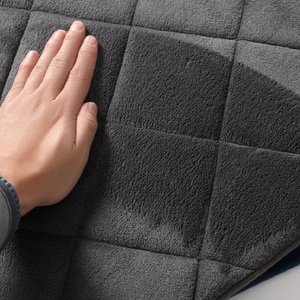 <span class=keywords><strong>Set</strong></span> di 3 Tappetini da Bagno in Memory Foam Beige, Economici, Personalizzabili, Antiscivolo - Product Image 5