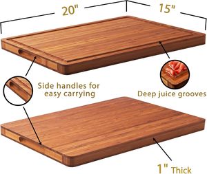 Bandeja de madera rectangular moderna hecha a mano personalizada para servir y almacenar comida de fiesta de origen chino - Product Image 2