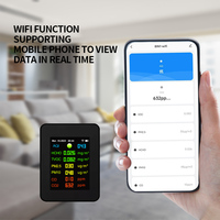 WiFi Tuya 9-en-1 Moniteur de qualité de l'air Intérieur CO2 PM2.5 Détecteur de gaz Qualité de l'air ambiant & Pollution Co Meter Tuya Analyseurs de gaz