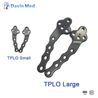 Système d'implant orthopédique vétérinaire TPLO avec plaque de blocage en titane pour la réparation du ligament croisé du genou du chien