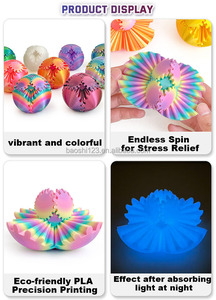 Nuovo Giocattolo Antistress in PLA, Giochi Sensoriali per Autismo, <span class=keywords><strong>Fidget</strong></span> Spinner con Ingranaggi 3D Stampati in Plastica - Product Image 3