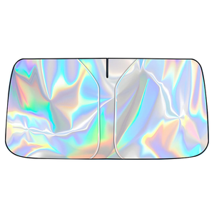 Upgraded 210T Titanium Silver Windshield Cover with Storage for Universal Car <b>Shade</b> - Product Image 1