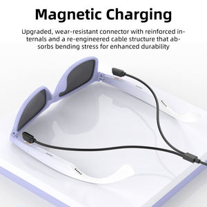 Gafas de Audio Inteligentes Ultraligeras G10-F de 33g, Inalámbricas V5.0, Altavoz de Oído Abierto, Asistente de Voz con un Botón, Carga Magnética - Product Image 6