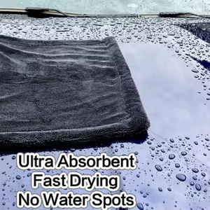 Serviettes de lavage de voiture en microfibre torsadées en gros, résistantes aux rayures, ultra absorbantes, chiffons de nettoyage en microfibre pour l'entretien automobile - Product Image 4
