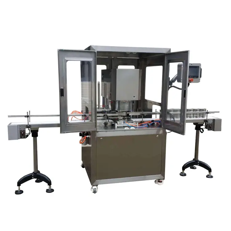 Factory Fully Automatic Food Tin Cans Sealing / Sealer Machine Tuna Popcorn PET Canning Machine Can Sealer