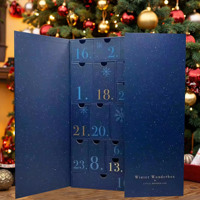 Calendrier de l'Avent Personnalisé en Carton de Luxe, Emballage Cadeau Vide pour Cosmétiques de Beauté avec Chaussettes, Compte à Rebours pour Boîte de Noël