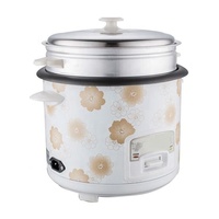 Cuiseur à Riz Grossiste Imprimé Floral Blanc 2L 400W 220V avec Fonction Maintien au Chaud et Vapeur