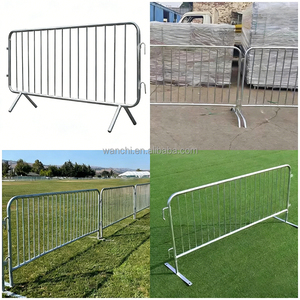 <strong>Customized</strong> Steel Metal Crowd Control Crowed <strong>Barrier</strong> Portable Barricades Temporary Fence - Product Image 1
